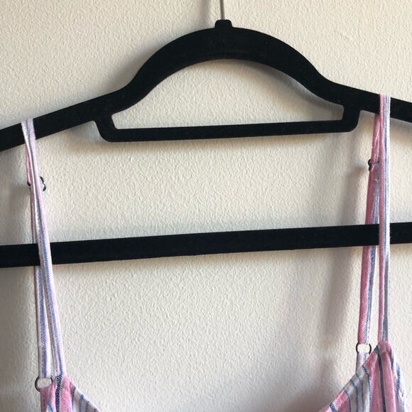 Splendid Pink & White Striped Tiered Maxi Dress - Picture 6 of 6